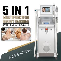 Opt IPL Machine Elight Skin Resurfing Multifunctional Beauty Machine met 3 handgrepen permanente ontharing ND YAG Laser Tattoo -verwijdering