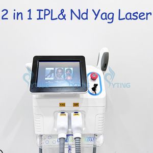 OPT IPL Máquina para la depilación Levante de la cara ND YAG Tatuaje de tatuaje Láser Mancha de pigmento