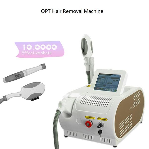 Machine d'épilation au laser OPT modèle portable poignée unique IPL refroidissement Super cheveux enlever l'équipement de rajeunissement de la peau avec un prix compétitif 3 filtres à vendre