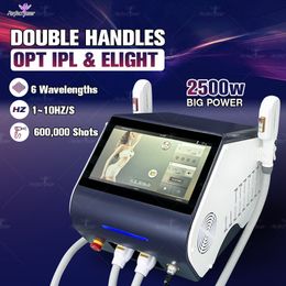 OPT Laser Deux Poignées Épilation Beauté Machine Multifonctionnel IPL Laser FDA Approuvé Salon De Beauté Utilisation 2023 IPL OPT DPL Épilation Machine