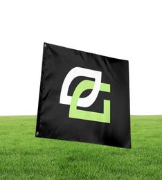 Optisch Gaming-logo Aangepaste lichtgewicht vlaggen Gepersonaliseerde binnenplaatsbord Boerderijfeestactiviteiten Binnen Buiten Decoratiebanner 7719571