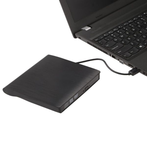 Unidades ópticas Unidad de DVD externa USB 3.0 Dvd-Rw Cd-Rw CD ROM Reproductor Grabador Lector Escritor Grabador Portatil para I/Book Air/Pro Laptop Otpet