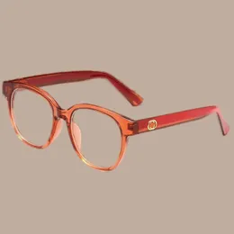 Designer de lunettes optiques couleur mixte PC miroir jambes deux tons couleur épissage lunettes mode haute apparence lentilles UV400 lunettes de soleil rondes plein cadre hj076 C4