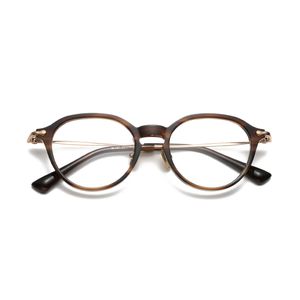 Lunettes optiques pour hommes femmes rétro designer M131 mode titane lunettes cadre élasticité détaillée style ovale plaque de lentille anti-lumière bleue avec boîte