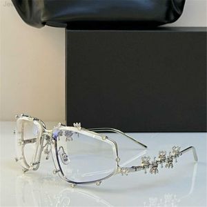 Anteojos ópticos para hombres Mujeres Diseñador retro GM Moda Joyería de diamantes Marco de gafas Elasticidad detallada Estilo ovalado Placa de lente de luz anti-azul con BoxT9ZW