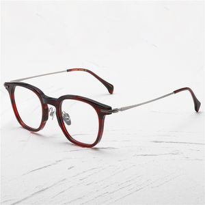 Lunettes optiques pour hommes femmes rétro designer GMS 832 lunettes de mode monture en acétate élasticité détaillée style carré plaque de lentille anti-lumière bleue avec boîte