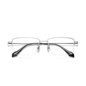 Optische bril voor mannen Women Retro Designer 2106 Modebladglazen half frame gedetailleerde elasticiteit vierkante stijl anti-blauw lichtlens plaat met doos