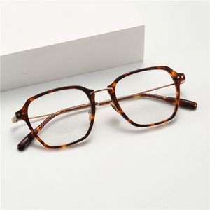 Lunettes optiques pour hommes femmes rétro Designer MacDougao mode lunettes en tôle cadre élasticité détaillée style carré plaque de lentille anti-lumière bleue avec boîte
