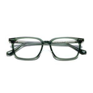 Anteojos ópticos para hombres y mujeres Diseñador retro NN-114 Marco de gafas de chapa de moda Elasticidad detallada Estilo cuadrado Placa de lente de luz anti-azul con caja