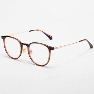 Lunettes optiques pour hommes femmes rétro designer 5005 TR90 lunettes de mode monture en titane élasticité détaillée style ovale plaque de lentille anti-lumière bleue avec boîte