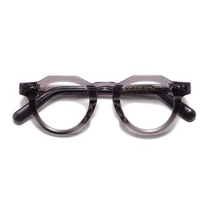 Anteojos ópticos para hombres y mujeres Diseñador retro Sky Ace Gafas de hoja de moda Marco de acetato Elasticidad detallada Estilo ovalado Placa de lente de luz anti-azul con caja