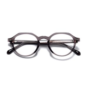 Lunettes optiques pour hommes femmes rétro designer 1024 montures en fibre de verre d'acétate de mode plaque de lentille anti-lumière anti-lumière ovale européenne et américaine avec boîte