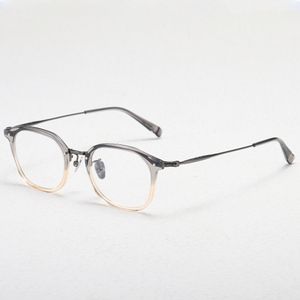 Lunettes optiques pour hommes femmes rétro designer FOSTER mode acétate montures en fibre de verre style carré européen et américain plaque de lentille anti-lumière bleue avec boîte