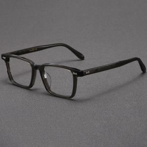 Lunettes optiques pour hommes femmes rétro designer TVR 513 montures en fibre de verre d'acétate de mode plaque de lentille anti-lumière bleue de style carré européen et américain avec boîte