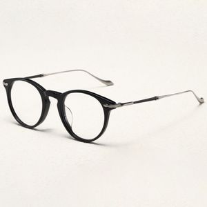 Lunettes optiques pour hommes femmes rétro designer 2056 mode acétate montures en fibre de verre style ovale européen et américain plaque de lentille anti-lumière bleue avec boîte