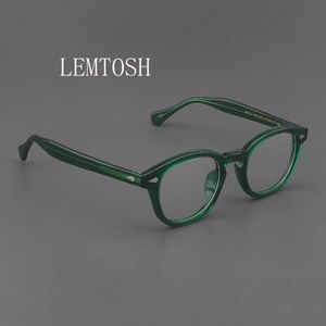 Monture de lunettes optiques hommes femmes Johnny Depp LEMTOSH lunettes Vintage ordinateur acétate Spectacle pour homme lentille claire y240131