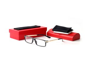 montures optiques mode lunettes en corne de buffle lunettes à monture montures de lunettes rectangulaires homme unisexe étui à lunettes de haute qualité et boîte7702537