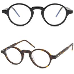 Lunettes optiques rondes marque montures de lunettes hommes femmes mode Vintage planche monture de lunettes petite myopie lunettes lunettes