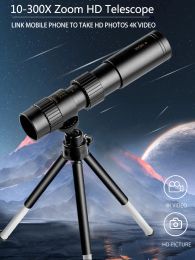 Optics 10300x Zoom Hd Portable Powerful Binoculars Long Range Professional Telescope Monocular Spyglass Low Night Vision for Hunting