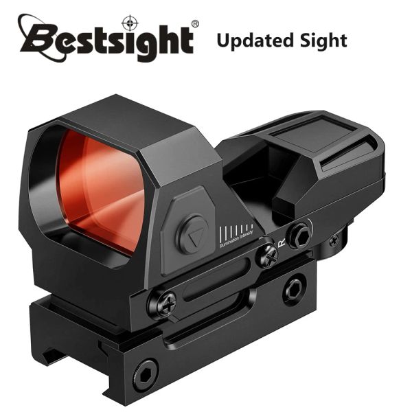 Optique 1x22x33 Réflexe Sight 4 Réticule Red Dot Sight Optics on Off Interrupteur pour un montage de rail 20 mm AirSoft Air Tactical Rifle SocPE