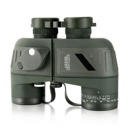 Optics Apexel 10x50 Binoculaires marines pour adultes avec des binoculaires de chasse à la boussole pour télémètre pour la navigation de navigation azoté étanche