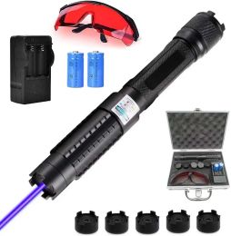 Optics Burning Blue Laser Torch Pointer 450NM 50000M LASER LASER LASER POUVOIR HIGHT VIET