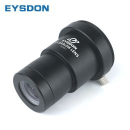 Optics Eysdon 5x Barlow Lens 1,25 "Métal entièrement revêtu de longueur focale pour les télescopes astronomiques avec des fils de caméra T2 M42