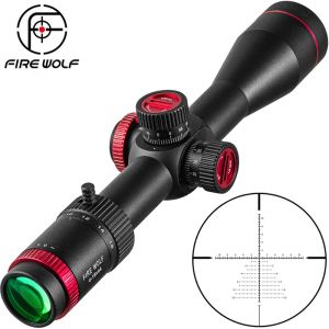 Optics Fire Wolf Qz 416x44 FFP Caballado de caza Primer plano focal Riflescopes de vidrio táctico Retícula grabada Vistas ópticas