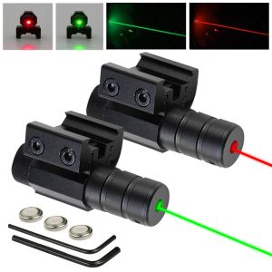 Optics Mini Tactical Tactical Green / Red Laser 11 mm / 20 mm Picatinny DualUse Sisets for Pistol Handgun Gun Dot Laser