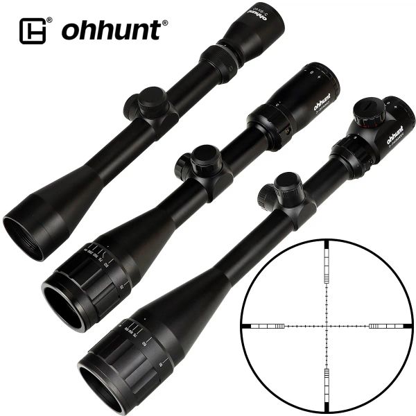 Optique ohhunt 39x40 416x40 624x50 Scope Wire Reticule 1 pouce optique de vue de la vue