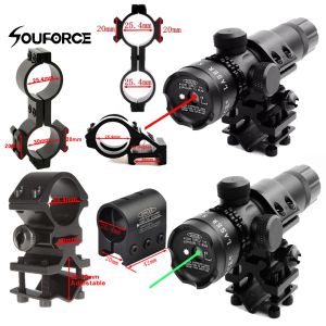 Optica Rifle Scope Green Red Dot Laser Sight With QD 45 graden Offset 25,4 mm Ring 20 mm Weaver Picatinny Rail Mount Remote Switch