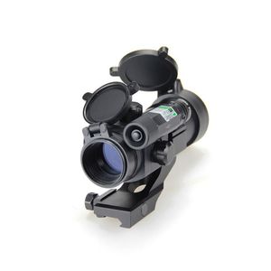 Optiek Ritac Tactical Hd1x30 Red Dot Richtkijker Jacht Riflescopes met Groene Laser Outdoor voor 20mm RailS