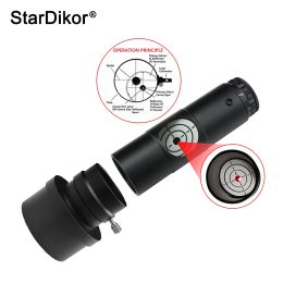 Optics Stardikor Collimateur laser de 1,25 pouce avec 2 "adaptateur pour les télescopes newtoniens Collimation 7 Brighess Level Astronomical