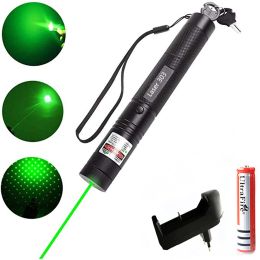 Optique Tactical Laser Verde Pointer Strong Pen Lasers Green Lazer Lampe de poche militaire puissant puissant laser Burning Laser