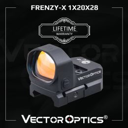 Optica Vector Optiek Frenzyx 1x20x28 Red Dot Scope Pistool Pistool Pistool Collimater Sight 3MOA IPX6 Fit Glock 17 19 9mm AR15 M4 AK Shotgun