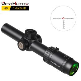 Optique Westhunter HD 16x24 IR compact Portée de relief long relief riflescopes illuminés