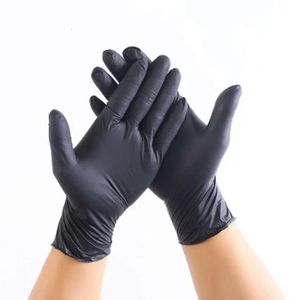 Especificaciones desechables de látex opcionales, 100 unidades por paquete, guantes de limpieza de guantes de goma de grado B antideslizantes y antiácidos de nitrilo