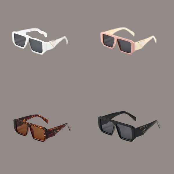 Gafas de sol de diseñador para mujer opcionales Lente polaroid polarizada Protección UV400 Gafas de lujo Empalme de dos tonos Material de PC Marco completo Gafas cuadradas HJ072 C4