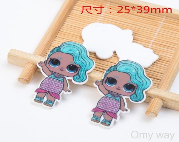 Opciones LOL 60pcslot Fashion Cartoon Resins Flatback para cabello Accesorios para el cabello Artesanías de resina plana Decoraciones de bricolaje 8915097