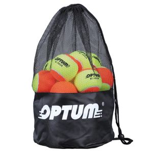 Pelotas de tenis de playa OPTUM BT-TOUR Pelota de presión del 50% Etapa 2 con bolsa de hombro de malla - Tamaños de paquete 12 24 36 240113