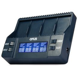 Opus BT - C900 Digital 4 Slots 9 V Li-ion NiMH Batteries Charger - US Plug