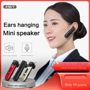 Of 2 stuks Mini Walkie Talkie Ksun T-V35 UHF Two Way Radio Micro Draadloze Bluetooth Earhook Intercom voor El Catering Service