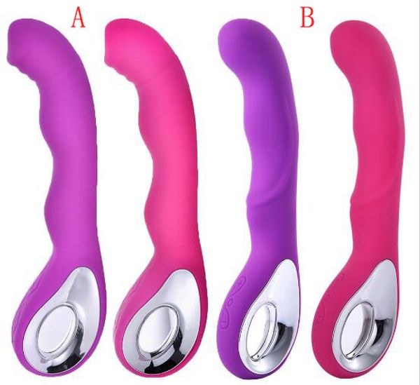 Vibromasseurs de clitoris oraux, masseur de baguette magique AV rechargeable par USB 10 vitesses Vibromasseur point G Sex Toys pour femmes Rose / Violet