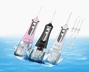 Irrigador bucal Eléctrico Dental Flosser de agua Blanqueamiento dental 350 ml Tanque de agua Limpiador de dientes impermeable Irrigador de selección de agua Hogar 29416013