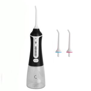 Orale Irrigator Persoonlijke Water Flosser Black 300ml IPX8 Waterdichte Hogedruk Dental Cleaner en Massager