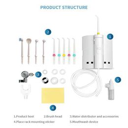 Irrigateurs oraux Un nouveau type de jonction d'irrigateur oral portable 10 HEAD DENTAL BRACK POUR RINSING DENT DENTS HYDROTHERAPE COMMANDE ORAL J0318