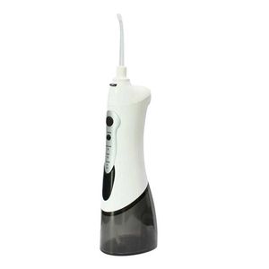 Oral Irrigators Irrigateur oral portable sans fil avec sac de voyage et 4 buses coussin d'eau rechargeable pour nettoyeur de dents IPX7 étanche J240318