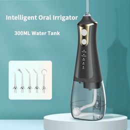 Oral Irrigators Irrigateur oral multifonctionnel avec chargeur d'évier dentaire portable bricolage jet d'eau USB 300ML soins bucco-dentaires domestiques J240318