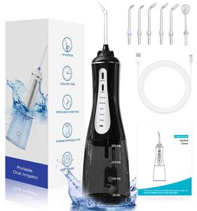 Oral Irrigators Irrigateur oral 350ML réservoir d'eau évier 5 modes portable spray dentaire nettoyeur de dents USB charge étanche nettoyage oral J240318