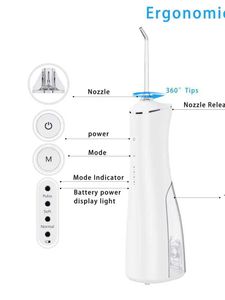 Monddouches monddouche USB opladen sink draagbare tandheelkundige gootsteen mondstuk 180 ML waterdichte tandenreiniger J240318